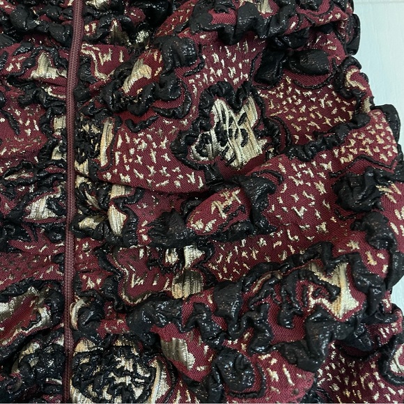 NWT MIU MIU Rare 2018 Runway Gonna Lurex Metallic Dress Bordeaux - EU38 (US8) - Picture 7 of 15